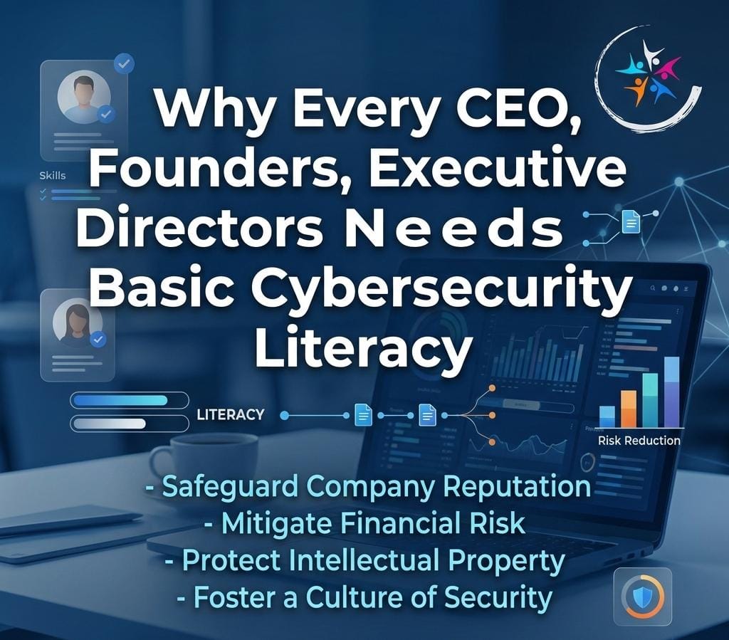 Why Every CEO, Founders, Executive Directors Needs Basic Cybersecurity Literacy
